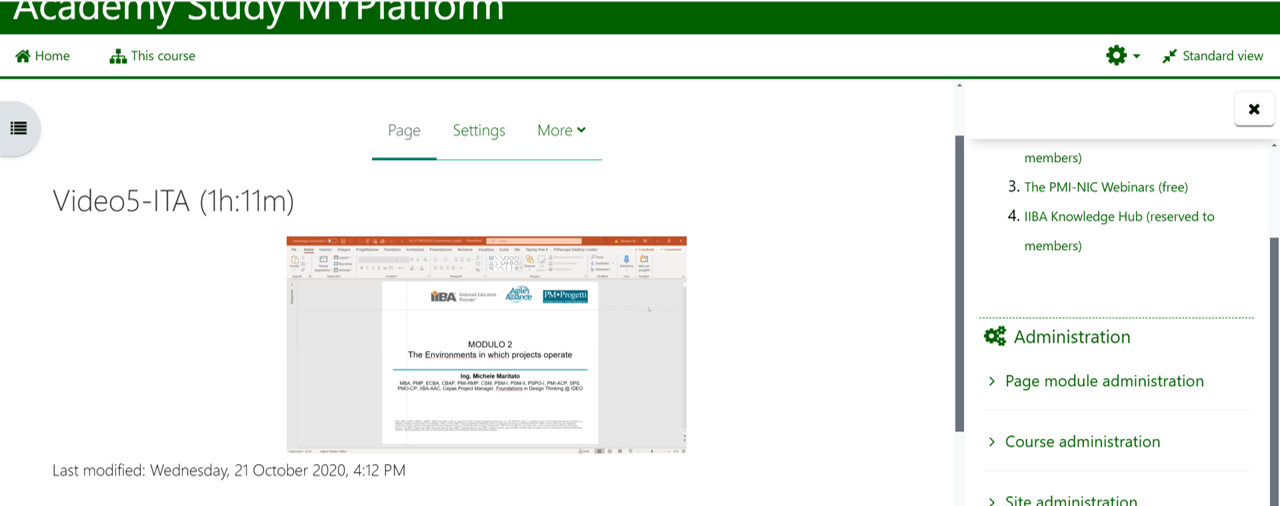 Academy Study MYPlatform