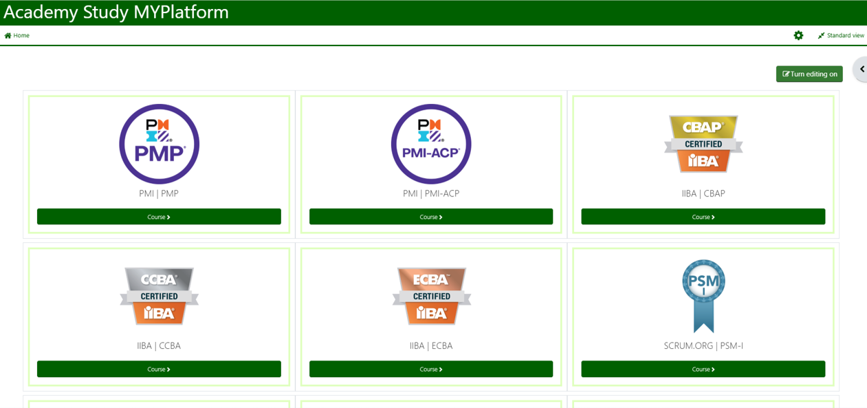 Academy Study MYPlatform